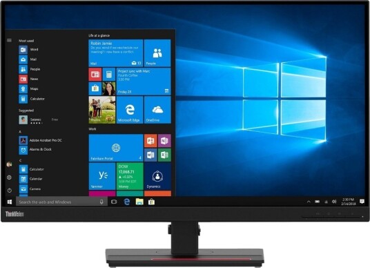 Lenovo ThinkVision T27q-20 27" QHD IPS Skjerm - 2560x1440, Svart