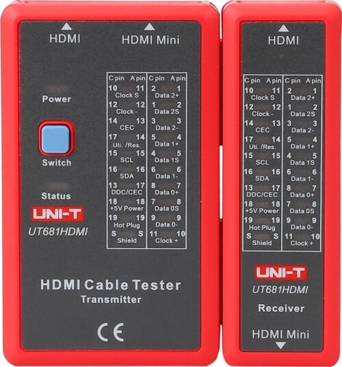 UNI-T UT681HDMI HDMI Kabeltester med LED-indikator og Testfunksjoner UNI-T UT681HDMI HDMI Kabeltester med LED-indikator og Testfunksjoner