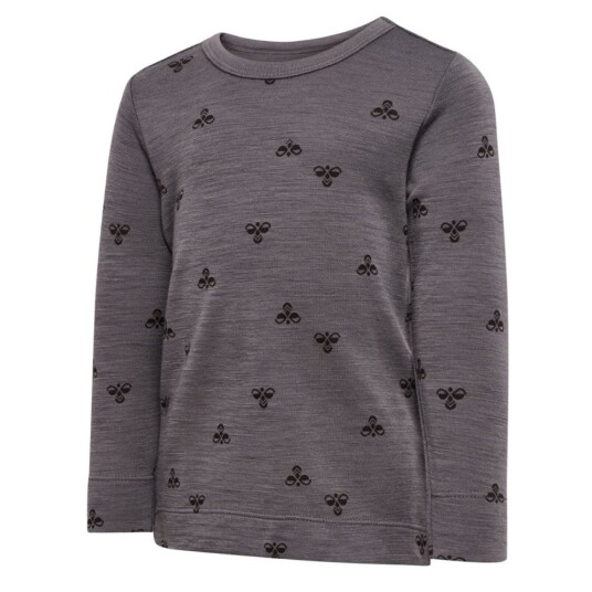 Hummel   Ulltrøye Ull og Bambus Charcoal Gray   128