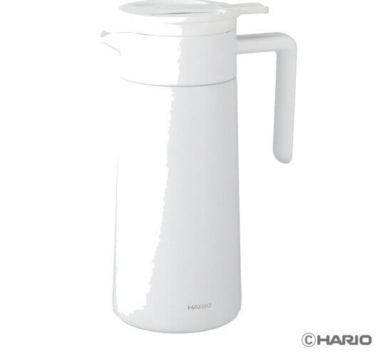 Hario Double-Walled Thermal Pot with Ceramic Coating - 800ml , White Hario Double-Walled Thermal Pot with Ceramic Coating - 800ml , White