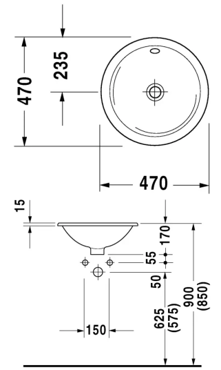 Duravit Architec servant, Ø47 cm, hvit Duravit Architec servant, Ø47 cm, hvit