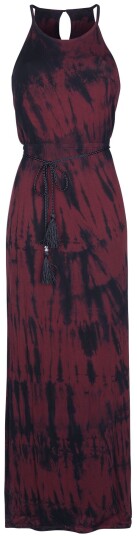 RED by EMP Lang kjole Batik Maxi Kjole S til 5XL Damer rød-svart