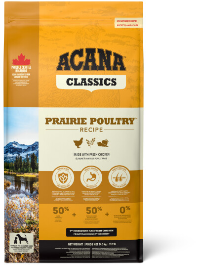 Acana Kornfritt Hundefôr Prairie Poultry 14,5 kg Acana Kornfritt Hundefôr Prairie Poultry 14,5 kg