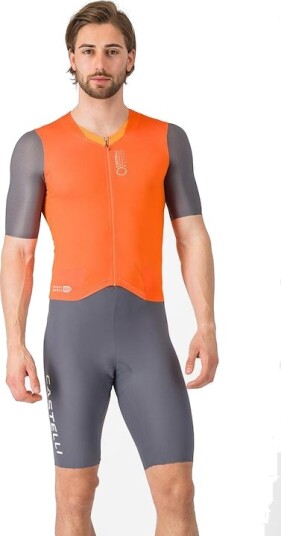 Castelli Saturday Morning skinsuit brilliant orange/vivid orange herre