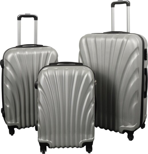 Koffert - Musling grå - Praktisk hardcase-koffert