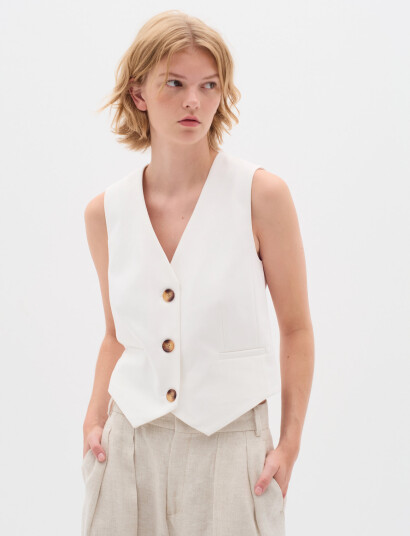 InWear Zellaiw Waistcoat White 32