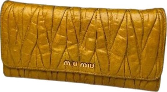 Miu Miu Pre owned Dame Pre owned Gul ONE SIZE,