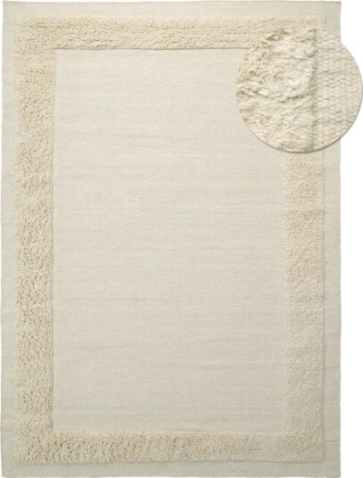 Ullteppe Beja krem Størrelse: 240 x 340 cm