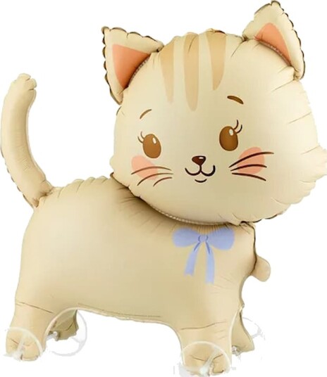 Partydeco Folieballong Katt på hjul 61x65cm PDFB381