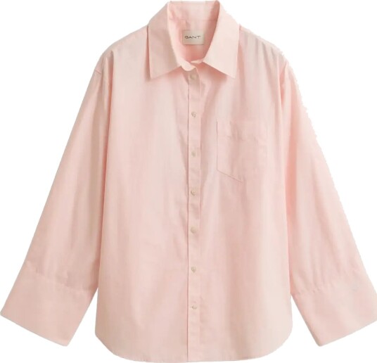 Gant Classic Poplin Wide Sleeve Shirt Pink 34