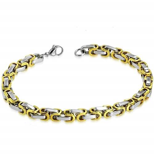 Rustfritt stål armbånd 22 cm