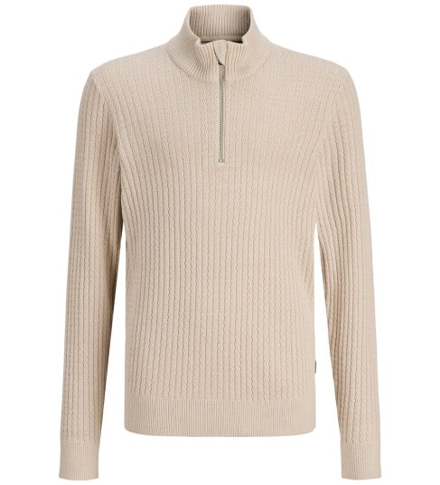 Jack & Jones Jprblubarkley Knit Half Zip Jnr Beige 176 Jack & Jones Jprblubarkley Knit Half Zip Jnr Beige 176