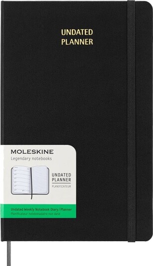 Kalender Moleskine Uten Dato Hard L Uke Sort Kalender Moleskine Uten Dato Hard L Uke Sort