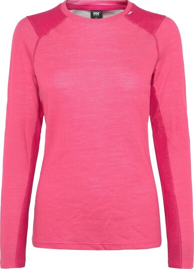 Helly Hansen W Lifa Merino Midweight Crew HOT PINK XL