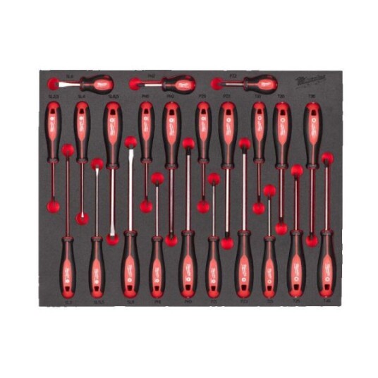 Milwaukee 4932479830 Steel Storage Skrutrekkersett 23 deler, Håndverktøy