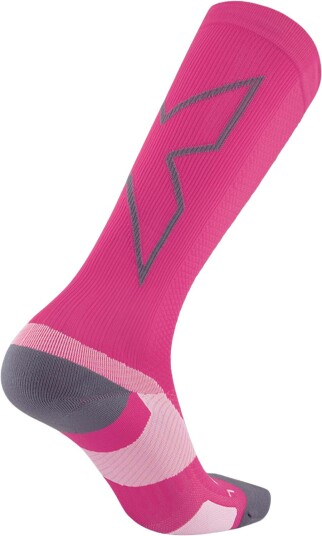 2XU Vectr Light Full Sock Rosa L1 | Kompresjonsstrømper