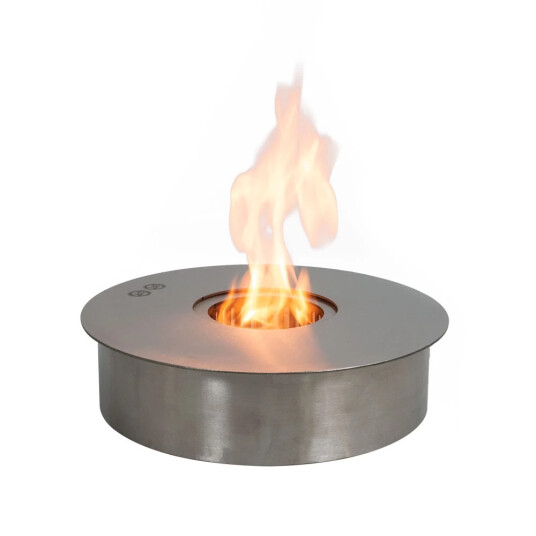 Scandiflames Stor rund utendørs Bioetanol Brenner 38 cm Stål