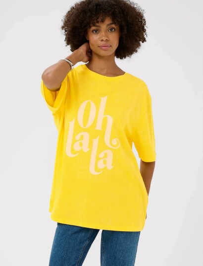 Culture Culala T Shirt Yellow S Culture Culala T Shirt Yellow S