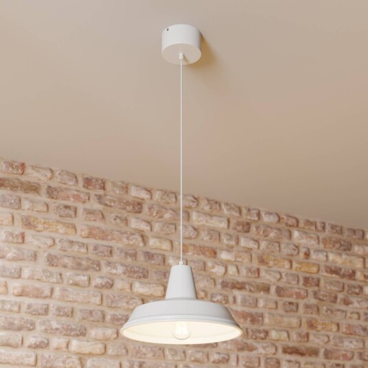 Luminex Class pendellampe hvit/hvit