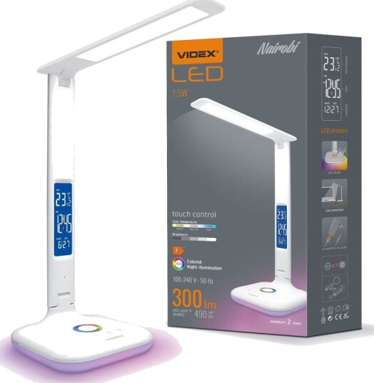 Nairobi bordlampe   LED dimbar hvit 230V 490lm 7,5W   Dimbar : 5 trinns Kulør : Nøytral
