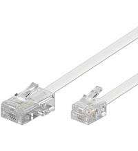 Goobay RJ11-RJ45 Telefonkabel 6m Hvit