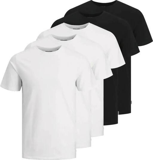 Jack & Jones Jjeorganic Basic Tee Ss O Ne 5Pk Mp Noos Black XS