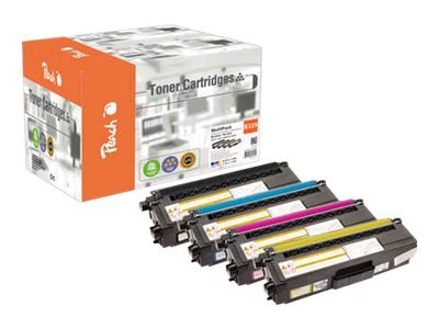 Peach Combi-Pack - 4-Pack - Svart Gul Cyan Magenta - Kompatibel - Gjenfabrikert - Tonerpatron Alternativ For: Brother Tn325 - For Brother Dcp-9055 Dcp-9270 Hl-4140 Hl-4150 Hl-4570 Mfc-9460 Mfc-9465 Mfc-9970