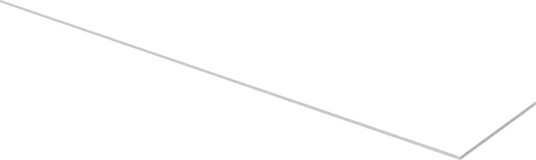 Korsbakken Nice Benkeplate Hvit Matt / 200cm
