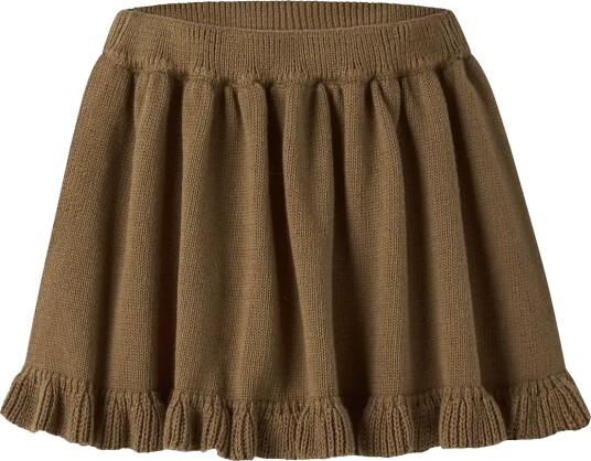 Lil"Atelier Nmfkopa Knit Skirt Lil Brown 98