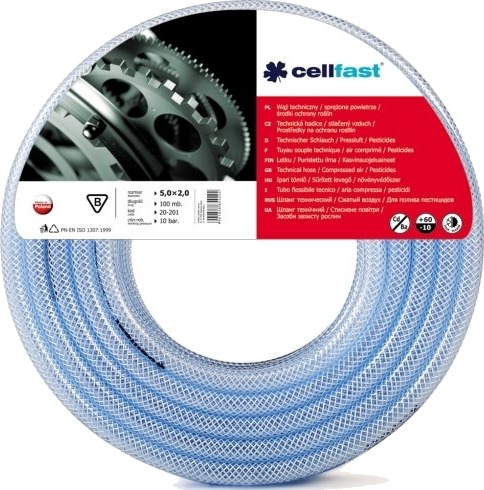 Cellfast Teknisk Slange 14X3 Mm Plantevern/Sprøytet Luft 50 M 20 206