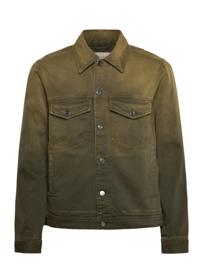 WOOD WOOD Wwivan Denim Jacket   Khaki green   S