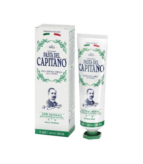 Pasta Del Capitano Tannkrem Natural Herbs 75 Ml Pasta Del Capitano Tannkrem Natural Herbs 75 Ml
