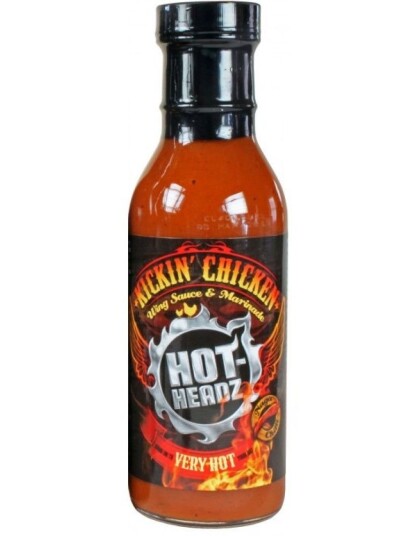 Kickin" Chicken Wing Sauce & Marinade Very Hot Kjempesterk Chilisaus/Marinade til Kyllingvinger 354 ml Kickin" Chicken Wing Sauce & Marinade Very Hot Kjempesterk Chilisaus/Marinade til Kyllingvinger 354 ml