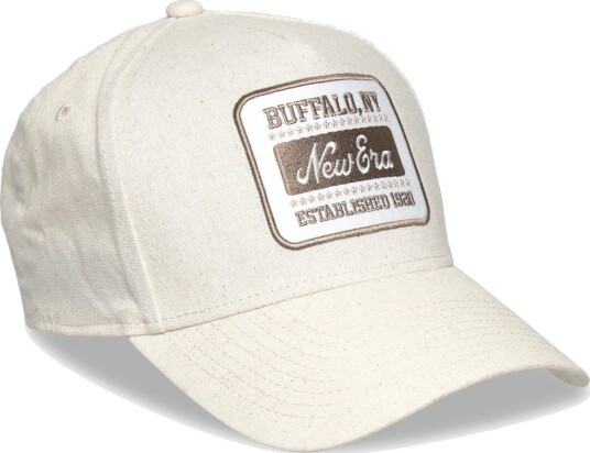 New Era Oval Patch Linen Eframe Newer Beige ONE SIZE
