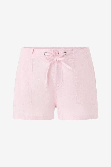 Gina Tricot   Shorts i lin Linen Blend Mini Cargo   Lilla