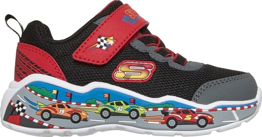 Skechers Sko Play Scene Svart Skechers 21 Sko Grå Rød