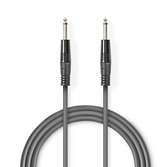 Nedis Mono lydkabel 6,35 mm Han-Han 1,5 m Nickelbelagt PVC