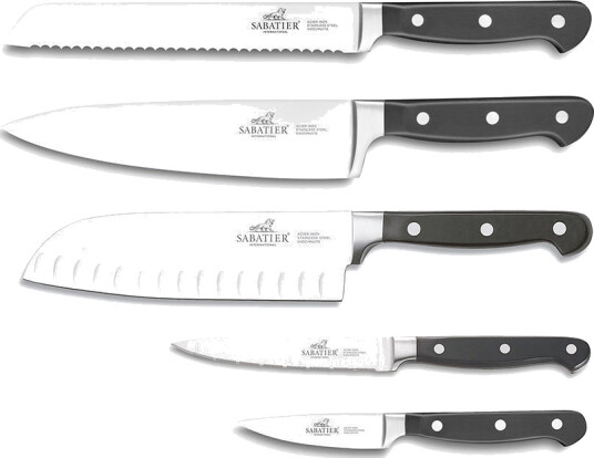 Lion Sabatier Knivsett Pluton 5 deler 1 set Sort Lion Sabatier Knivsett Pluton 5 deler 1 set Sort