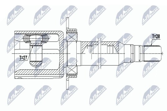Nty Drivknute drivaksel NTY NPW VV 092