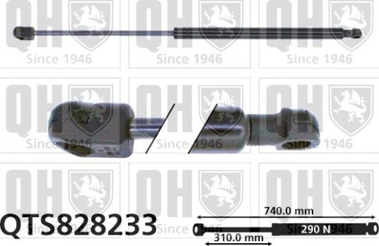 Gassfjær, motorpanser QUINTON HAZELL QTS828233