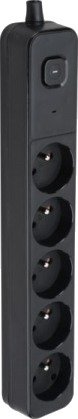 Montis Strømskinne Svart 5-Spors Strømskinne 3M Mt187-Bk-3 Montis Strømskinne Svart 5-Spors Strømskinne 3M Mt187-Bk-3
