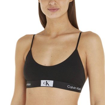 Calvin Klein BH CK96 Unlined Bralette Svart bomull X-Small Dame Calvin Klein BH CK96 Unlined Bralette Svart bomull X-Small Dame