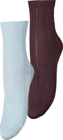 Becksöndergaard Glitter Drake Sock 2 Pack Burgundy 37 39