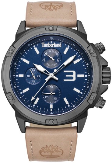 Timberland Herreklokke TDWGF9002902 Sport Blå/Lær Ø46 mm