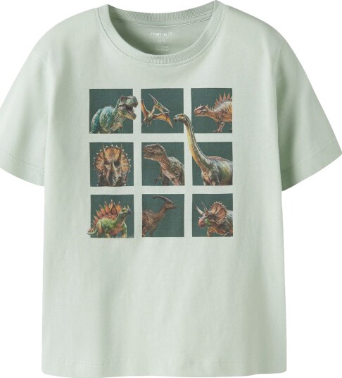 Name It T skjorte NmmVoto Pale Aqua/Dino Troppen Name It 1½ år (86) T skjorte Grønn