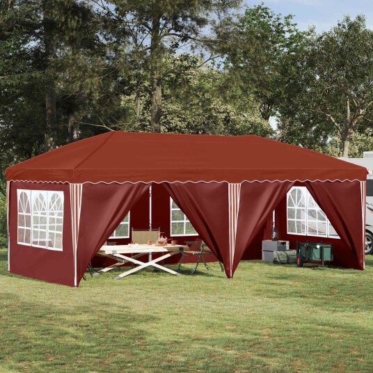 vidaXL Pop-up Festtelt 575 x 288 x 245 cm Terrakotta