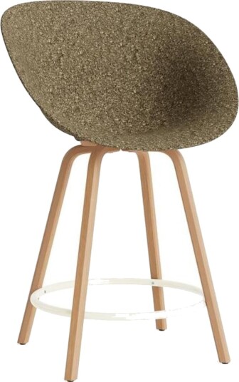 Normann Copenhagen Matt Barkrakk med Armlener 65 cm Bøk/ Krem/Tang