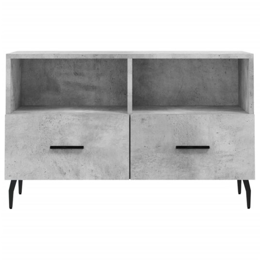 vidaXL TV-benk betonggrå 80x36x50 cm konstruert tre vidaXL TV-benk betonggrå 80x36x50 cm konstruert tre