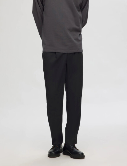 Selected Slh190-Reg Tapered Leroy Pleat Pant Noos - Black - S