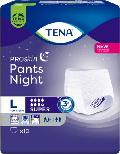 Tena Pants Super Night Large 10 stk. Tena Pants Super Night Large 10 stk.